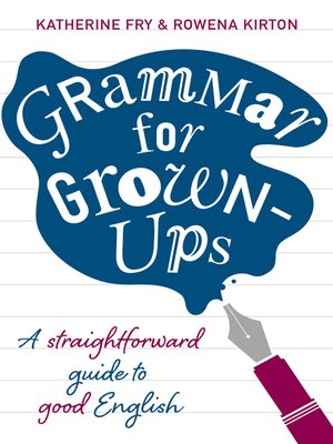 cover image of Grammar for Grown-ups